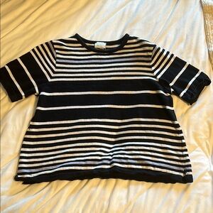 Anthropologie Striped Black & White Women’s Shirt